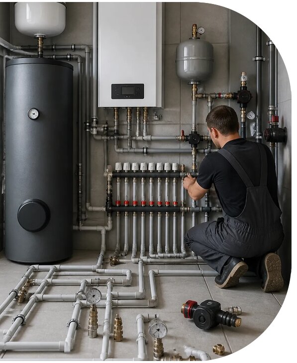 Профессиональный монтаж котельной частного дома в Видном