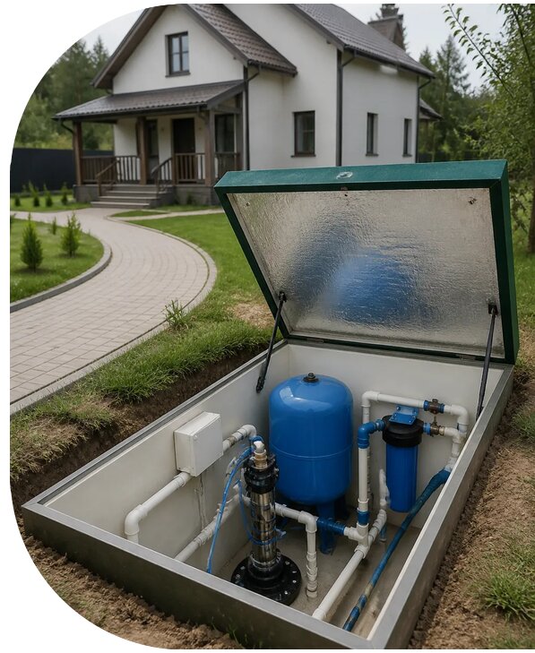 Автономное водоснабжение дома в Видном от 155250 р. | АПаруса-Вдн