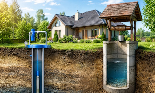 Автономное водоснабжение загородного дома Видное: скважина или колодец